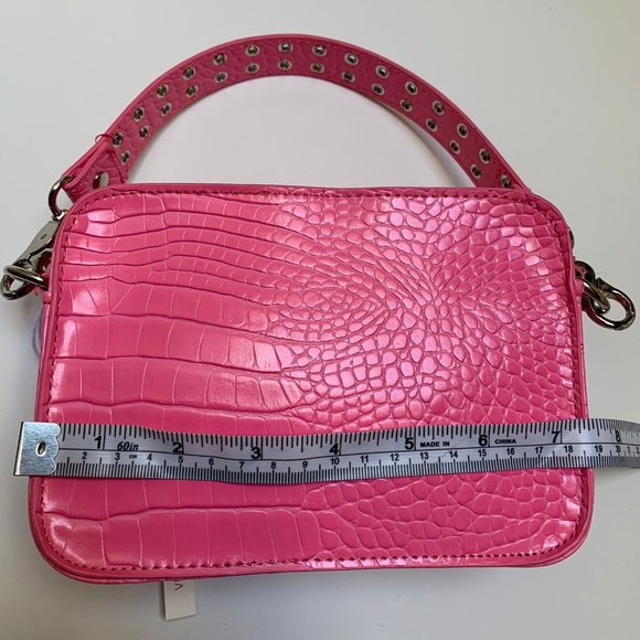 NWOT Urban Outfitters Pink Vegan Leather Mini Bag - Picture 4 of 10
